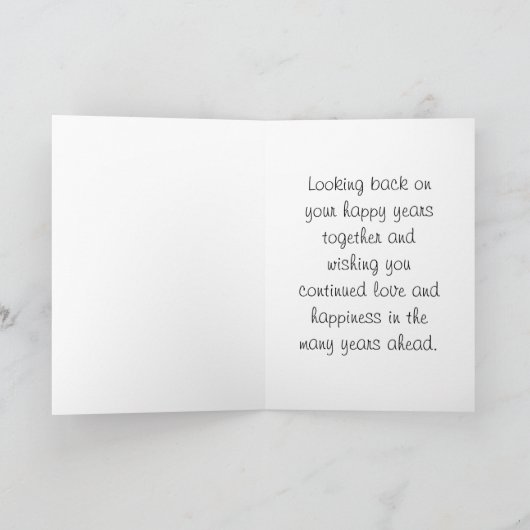 20周年結婚記念日 おめでとうございます カード (内部)