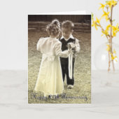 20周年結婚記念日 おめでとうございます カード (黄色い花)