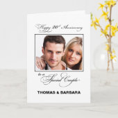 20周年結婚記念日 オーダーメイド名入れ＆写真 カード (黄色い花)