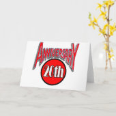 20周年結婚記念日 カード (黄色い花)