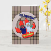 20周年結婚記念日 カード (黄色い花)