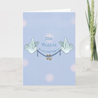 20周年結婚記念日 カード