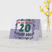 20周年結婚記念日 カード (黄色い花)