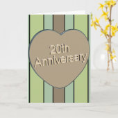 20周年結婚記念日 カード (黄色い花)