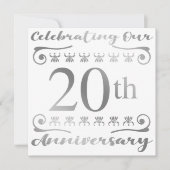 20周年結婚記念日 カード (正面)