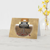 20周年結婚記念日 カード (黄色い花)