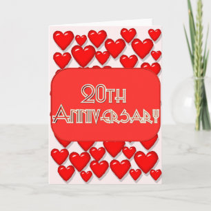20周年結婚記念日 カード