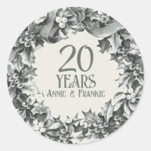 20周年結婚記念日 ヴィンテージ アンティーク スタイリッシュ