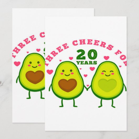 20周年結婚|夫の贈り物 (正面/裏面)