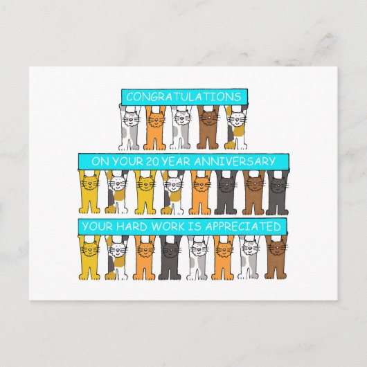 20周年記念おめでとうございます ポストカード (正面)