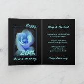 20周年記念のブルーローズバッドのカード カード (内部)