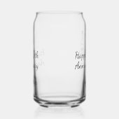 20周年記念のワインボトルとグラスの名前 ガラス缶 (右)