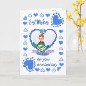 20周年記念カード 中国 カード (黄色い花)