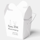20周年記念シャンパンボトル グラス 名入れ フェイバーボックス (見開き)
