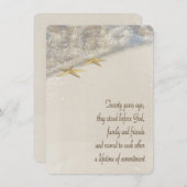 20周年記念スターフィッシュ誓の更新 招待状 (正面/裏面)