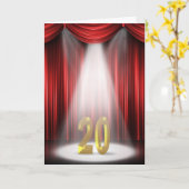 20周年記念スポットライトおめでとうございます カード (黄色い花)