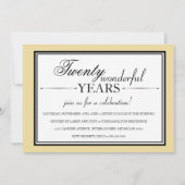 20周年記念パーティの招待状 招待状 (正面)