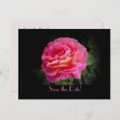 20周年記念パーティーピンクローズを保存 案内ポストカード (正面/裏面)