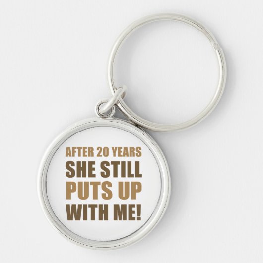 20周年記念ユーモア男性へ キーホルダー (正面)