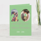 20周年記念ラブフォーエバー写真テンプレート カード (正面)