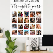 20周年記念写真コラージュのポスター ポスター (ホームオフィス)