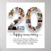 20周年記念写真コラージュポスター ポスター (正面)