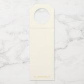 20周年記念写真結婚宝石ハート ボトルネックタグ (裏面)