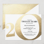 20周年記念式典ご招待 招待状 (正面/裏面)