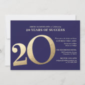 20周年記念式典のご案内 招待状 (正面)