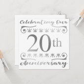 20周年記念日 カード (正面/裏面インサイチュ)