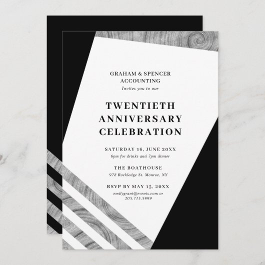 20周年記念祝賀会 招待状 (正面/裏面)