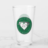 20周年記念結婚ガラス タンブラーグラス (裏面)