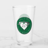 20周年記念結婚ガラス タンブラーグラス (正面)