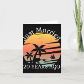 20周年記念結婚クルーズたった今結婚しました20アイ カード (正面)