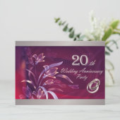20周年記念結婚パーティー招待状 招待状 (スタンド正面)