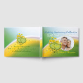 20周年記念結婚パーティー黄色い花 ゲストブック (全面)