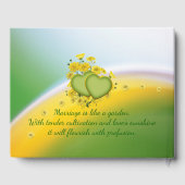 20周年記念結婚パーティー黄色い花 ゲストブック (裏面)