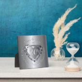 20周年記念結婚プラチナハートエンブレム フォトプラーク (インサイチュ)