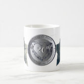 20周年記念結婚プラチナ2つ星フォトズ株式会社 コーヒーマグカップ (中央)
