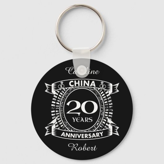 20周年記念結婚中国 キーホルダー (正面)