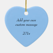 20周年記念結婚写真 セラミックオーナメント (裏面)