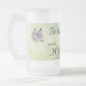 20周年記念結婚夫 フロストグラスビールジョッキ (左)