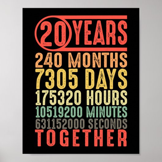 20周年記念結婚彼と彼女の出会うカップル ポスター (正面)