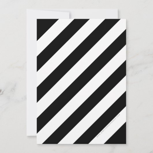 20周年記念結婚授業の金ゴールドブラック 招待状 (裏面)