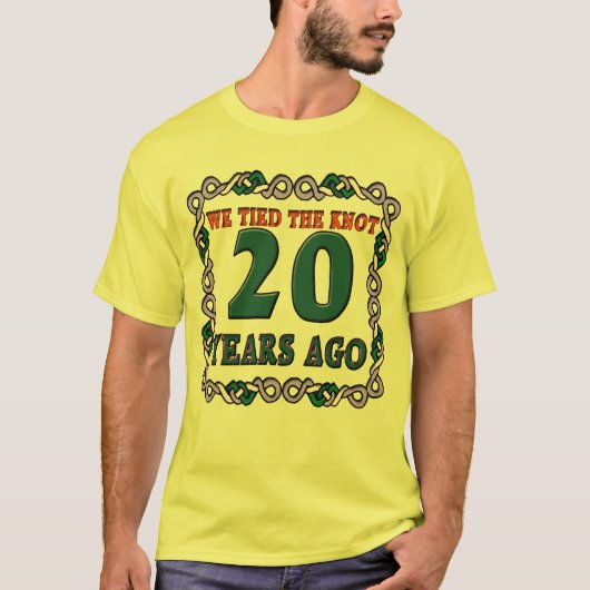 20周年記念結婚贈り Tシャツ (正面)