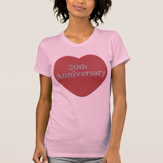 20周年記念結婚贈り Tシャツ (正面)