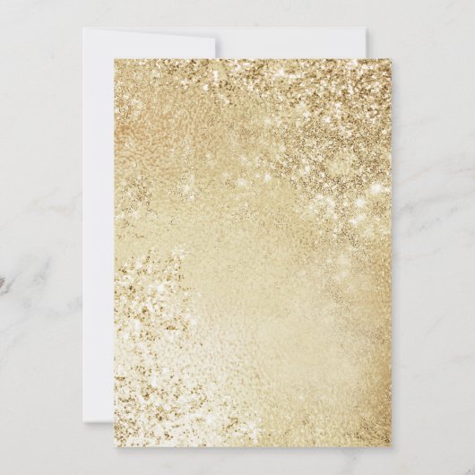 20周年記念結婚金ゴールド 招待状 (裏面)