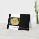 20周年記念結婚 – イエローローズ カード (正面)