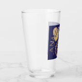 20周年記念青い金ゴールド飲用ガラス タンブラーグラス (右)