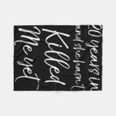 20周年記念20年で彼女はKiに#39ない(&T) フリースブランケット (正面(横))